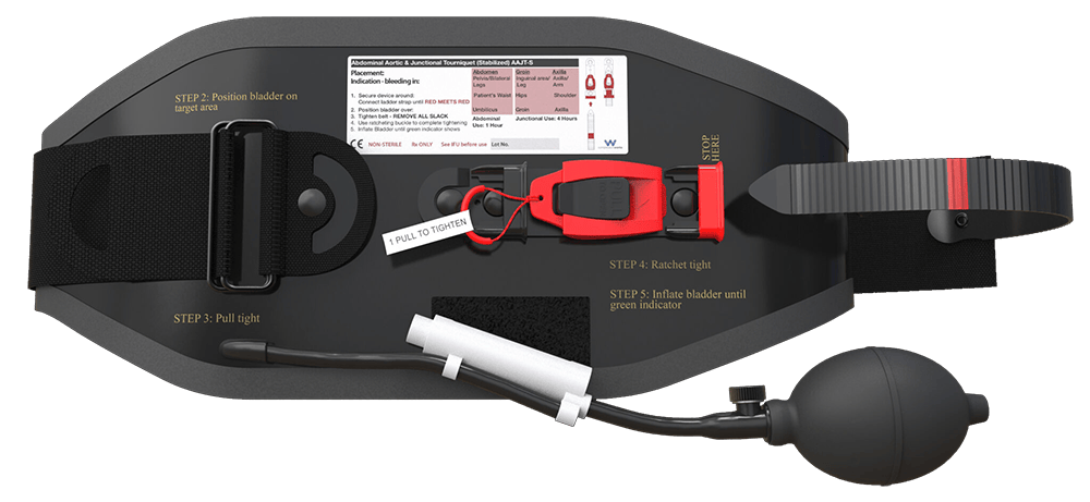 compression_works-product-hero image Abdominal Aortic & Junctional Tourniquet – Stabilized (AAJT-S)